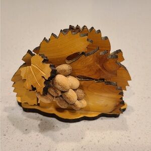 Wooden Leaf  Napkins holder